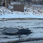 Pothole at 5 Wyman Rd