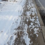 Unshoveled Sidewalk at 46 River St