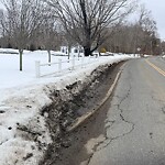 Unshoveled Sidewalk at 274 Rangeway Rd, North Billerica