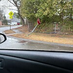 Damaged Sign at 12 Stafford Ln